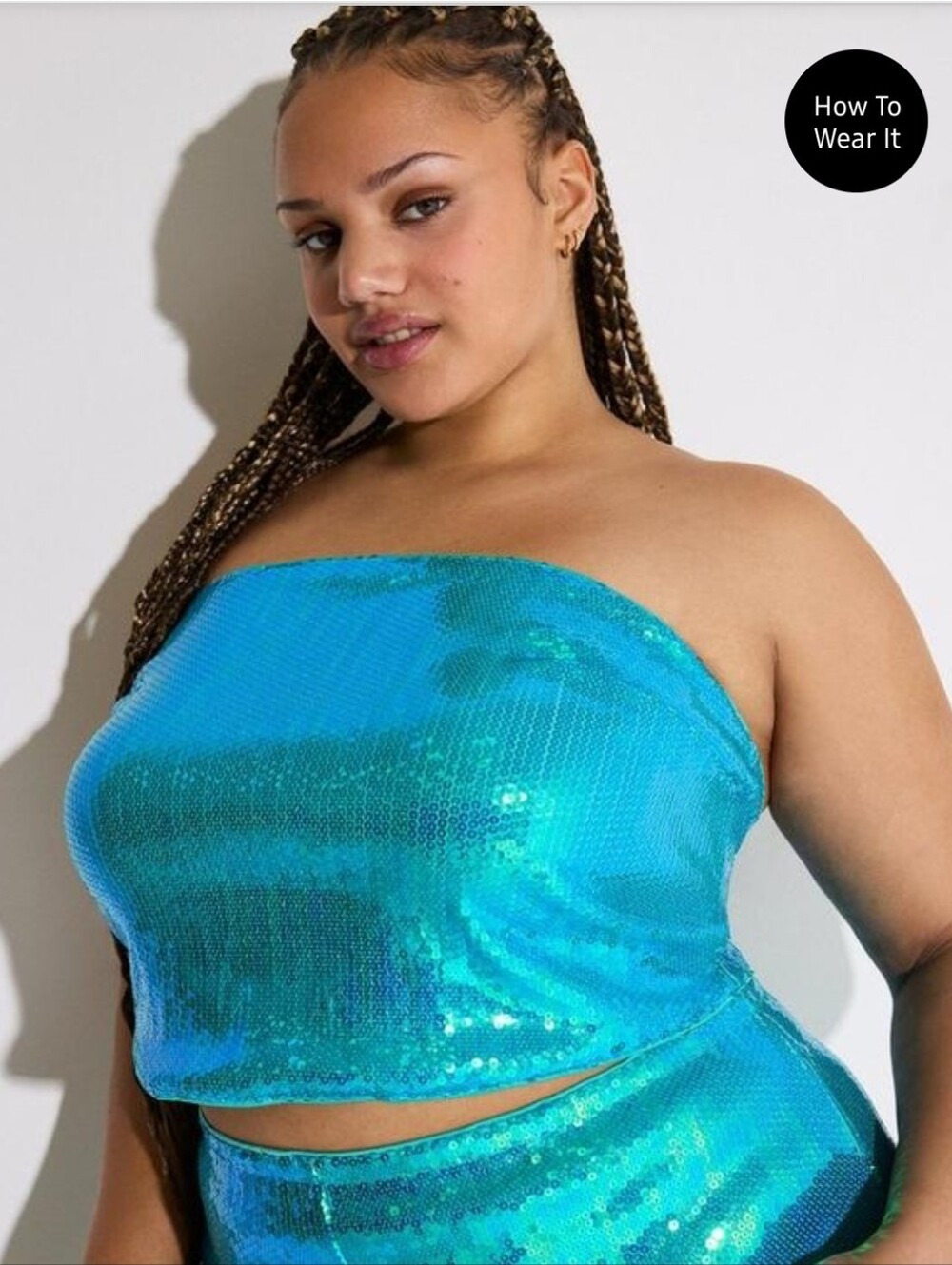 Torrid Lovesick Sequin Tube Top NWT